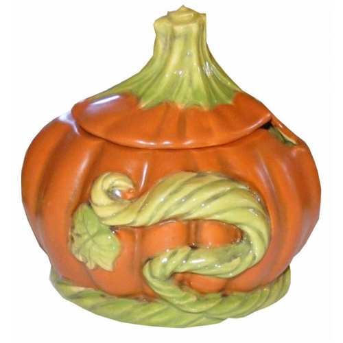 Plaster Molds - Pumpkin Sugar Bowl & Lid